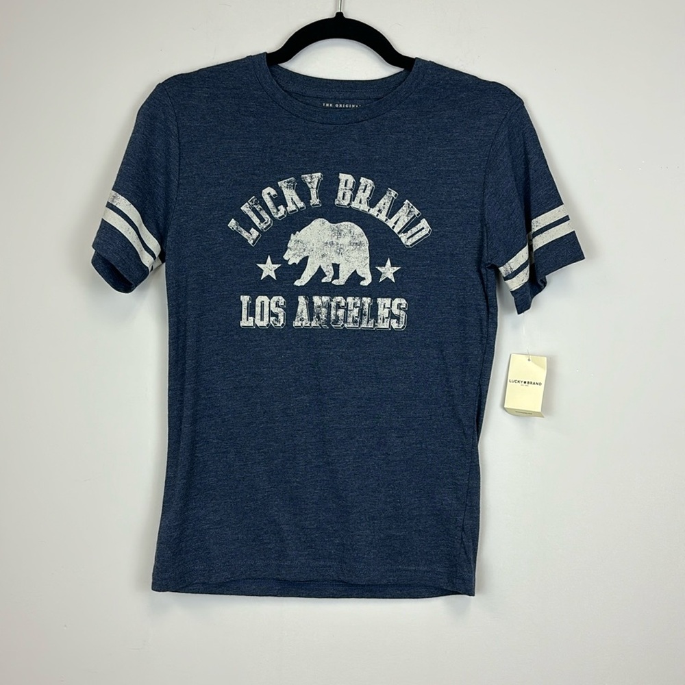 NEW Lucky Brand Blue Tee Shirt Boys Medium